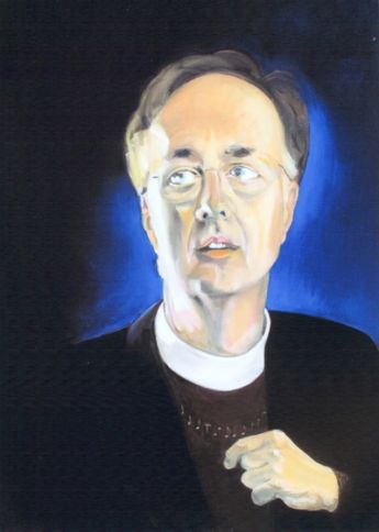 Title: Seeing Further, Subject: The very Reverend Dr John Shepherd, Artist: Leonie Dobrowolski