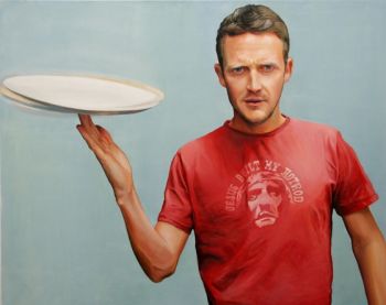 Title: Steve Spinning the Good China, Subject: Stephen Curry, Artist: Nathaniel Kiwi