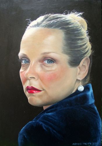 Title: Painted Face, Subject: Agnes Bruck, Artist: Agnes Bruck