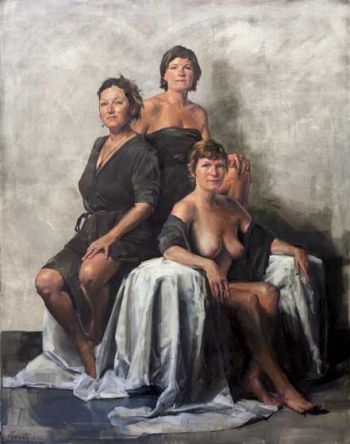 Title: The Three Graces - A Portrait of the Schofield Sisters, Artist: Evert Ploeg, Subject: Tess, Emma and Nell Schofield