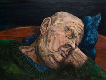 Artist: Basil Eliades, Subject: Les Murray, Title: Self and dream self #1 - Les Murray