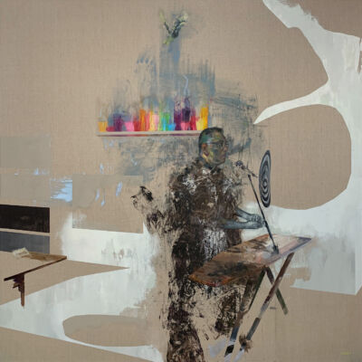 Greg Creek, Diecast-speech painting (picture of David Sequeira)