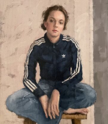 Fiona O'Byrne, Luci, now, 2026. Oil on linen, 63 x 43 cm.