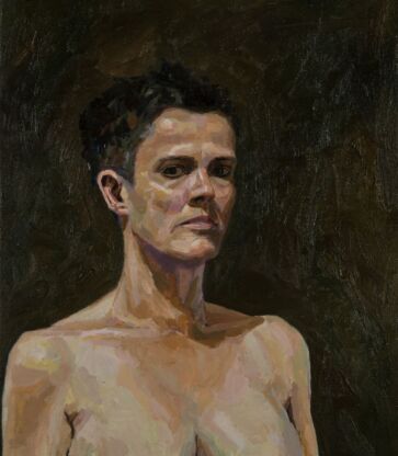 Jenny Rodgerson, Self-portrait, 2025. Oil on canvas, 60 x 40 cm